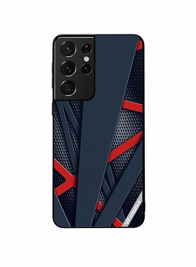 VR CREATIVE Protective Case Cover For Samsung Galaxy S21 Ultra 5G Abstract Design Multicolour - Image 1