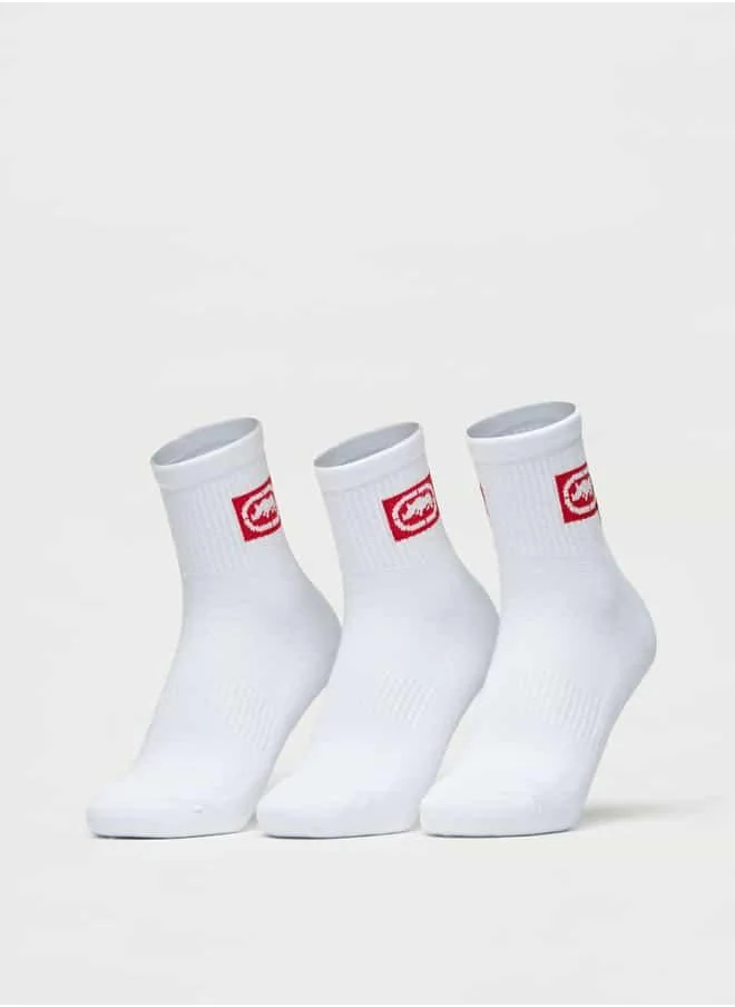 Ecko Unltd. Set of 3 - Ecko Unltd Logo Detail Ankle Length Socks