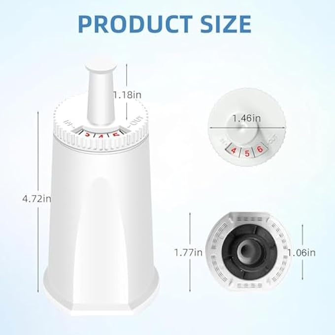 YOOJ Replacement Water Filter For Breville Espresso Machine Fit For Breville Barista Touch Bes880 Barista Pro Bes878 Oracle Bes980 Dual Boiler Bes920 Bambino Claroswiss Sage 2Pcs - Image 4