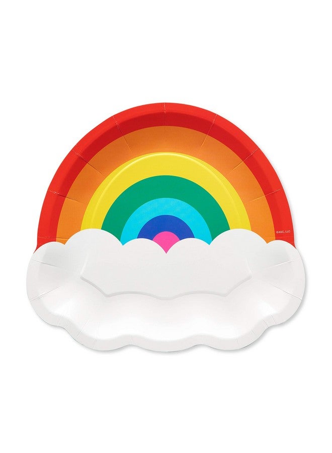 American Greetings Rainbow Party Supplies, Dinner Plates (36-Count) - Image 1