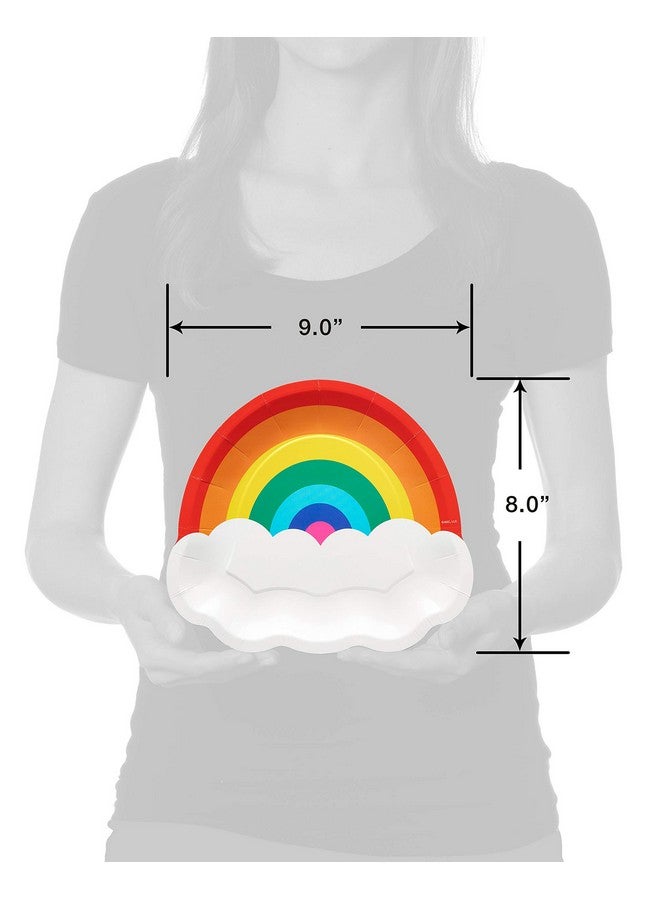 American Greetings Rainbow Party Supplies, Dinner Plates (36-Count) - Image 2