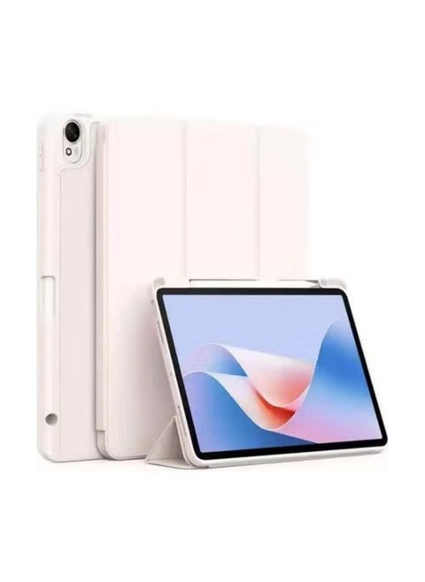 Case Compatible with Huawei MatePad 11.5"S 2024, TPU Flexible Back Cover with Pencil Holder and Auto Wake/Sleep For MatePad 11.5" S (White)