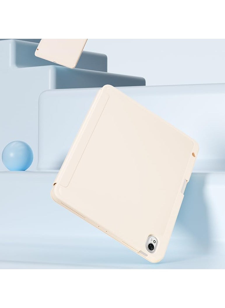 Case Compatible with Huawei MatePad 11.5"S 2024, TPU Flexible Back Cover with Pencil Holder and Auto Wake/Sleep For MatePad 11.5" S (White)