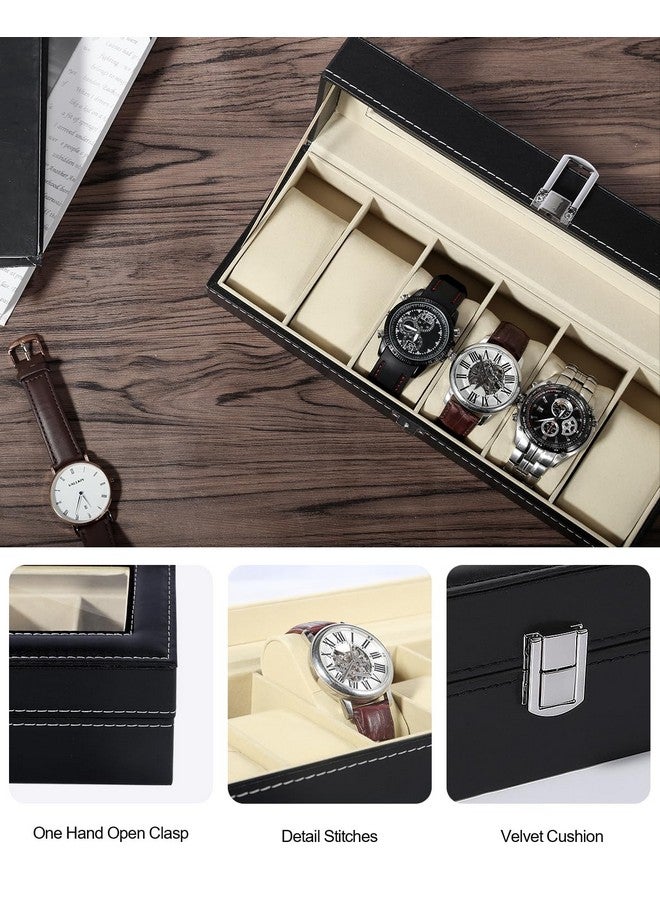 صندوق تخزين وعرض الساعات من يوتن 6، حامل منظم لمجموعة المجوهرات - Image 5