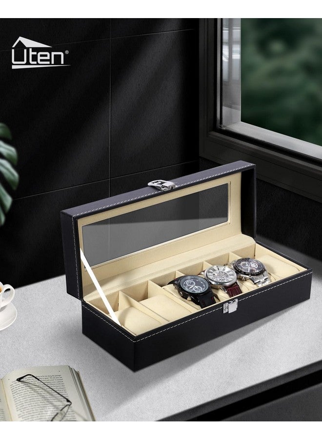 صندوق تخزين وعرض الساعات من يوتن 6، حامل منظم لمجموعة المجوهرات - Image 3