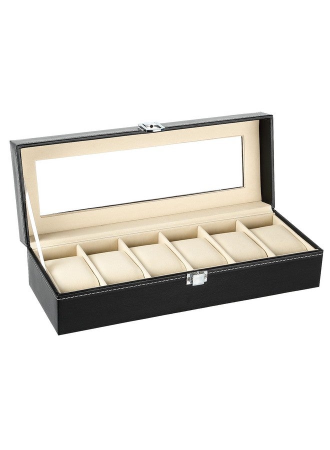 صندوق تخزين وعرض الساعات من يوتن 6، حامل منظم لمجموعة المجوهرات - Image 1