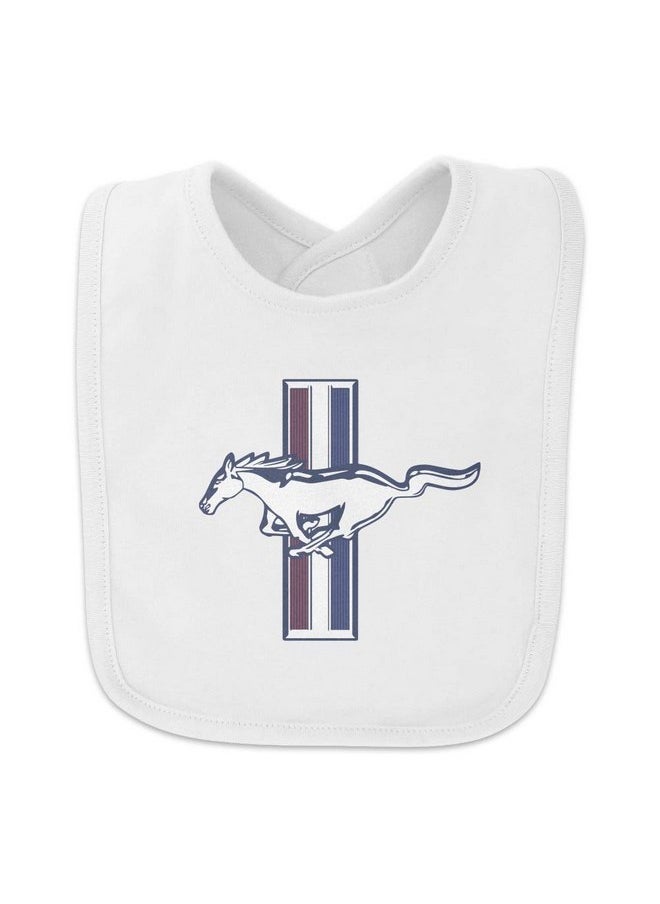 GRAPHICS & MORE - Ford Mustang Logo Baby Bib - Image 1