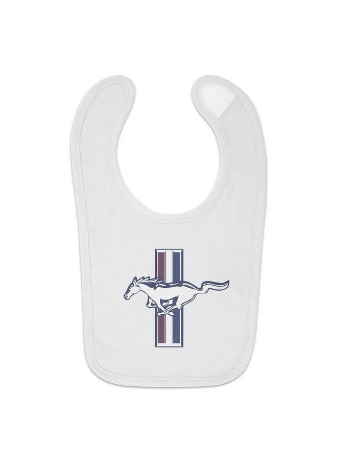 GRAPHICS & MORE - Ford Mustang Logo Baby Bib - Image 1