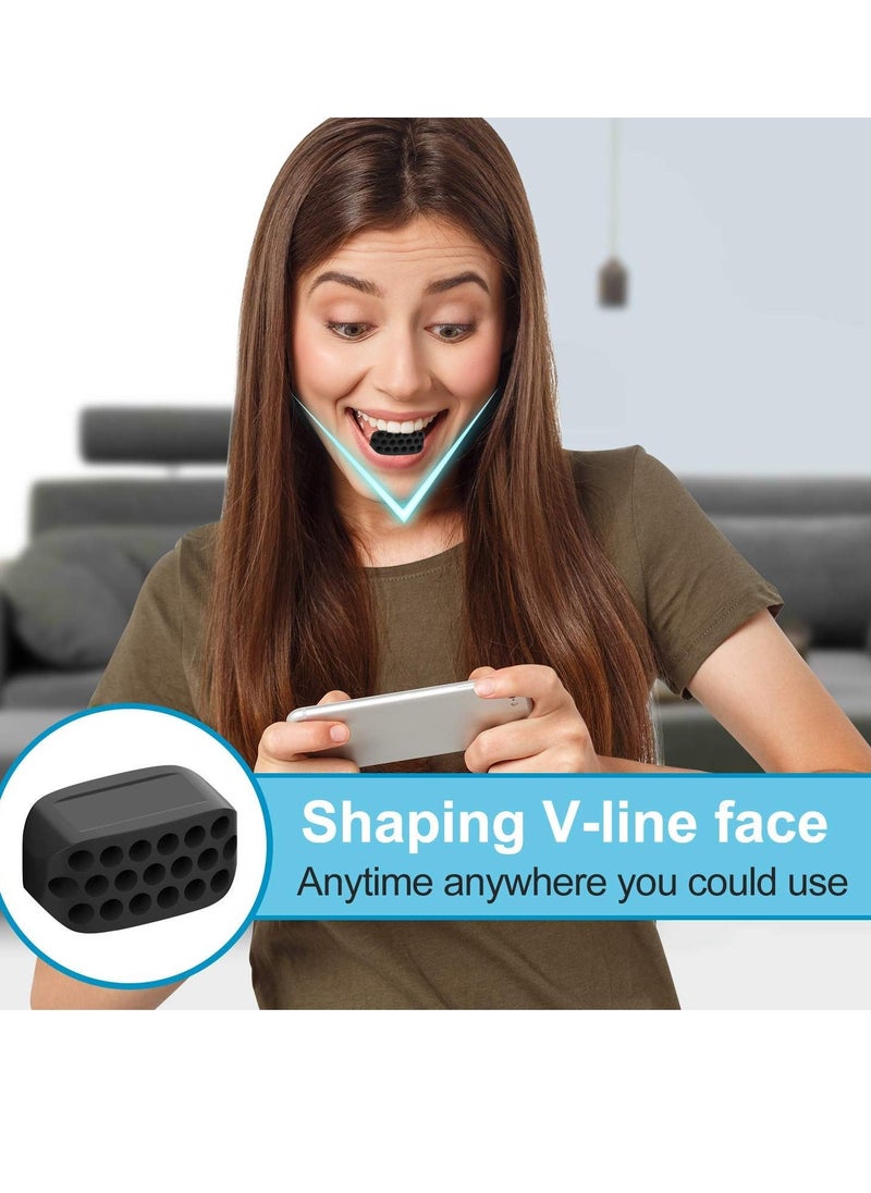 KASTWAVE - Jawline Exerciser for Defined Jawline Powerful Jaw Workout Jaw Trainer Neck Face Define Your Jawline Slim and Tone Your Face Jaw Exerciser For Men and Women 2 in 1 Double Chin Reducer Eliminator - Image 1