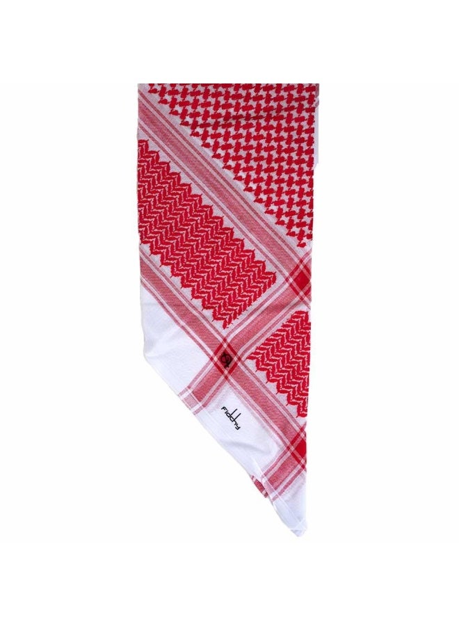 FIDCHY Sumo F2 Shemagh – Premium Red & White Cotton – Classic Elegant Design with Superior Stability - Image 4