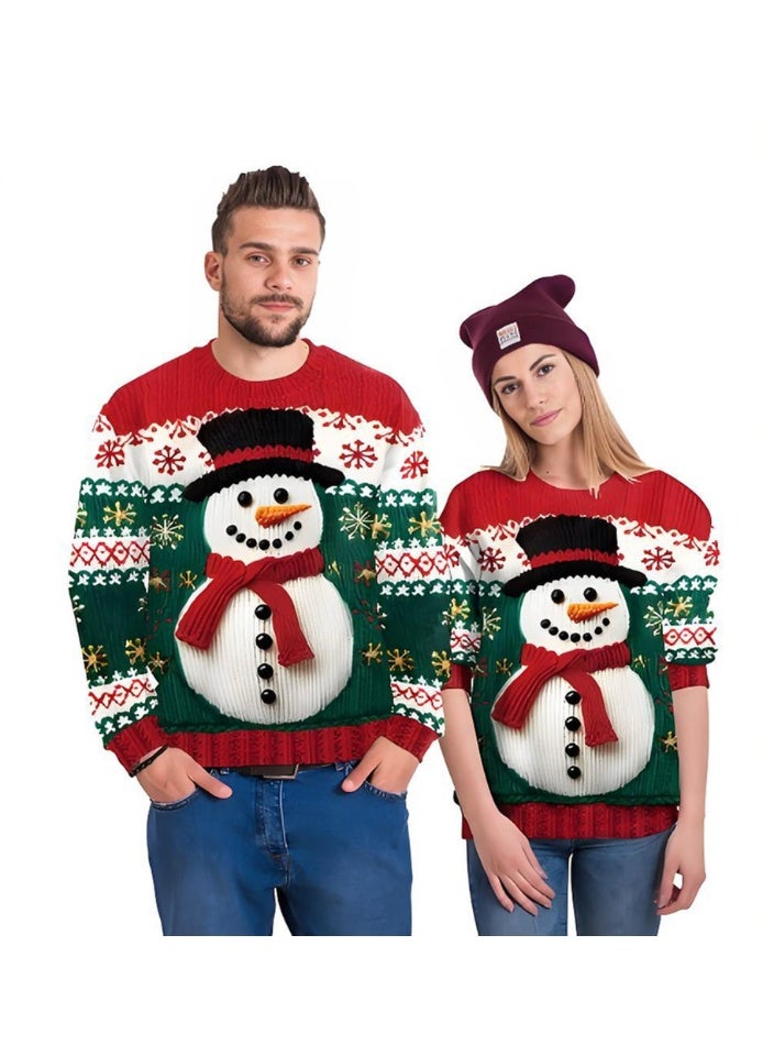 إسكدنيا جنس واحد عيد الميلاد القفز سترة مطبوعة سترة مضحكة الطباعة الرقمية سترة - Image 2