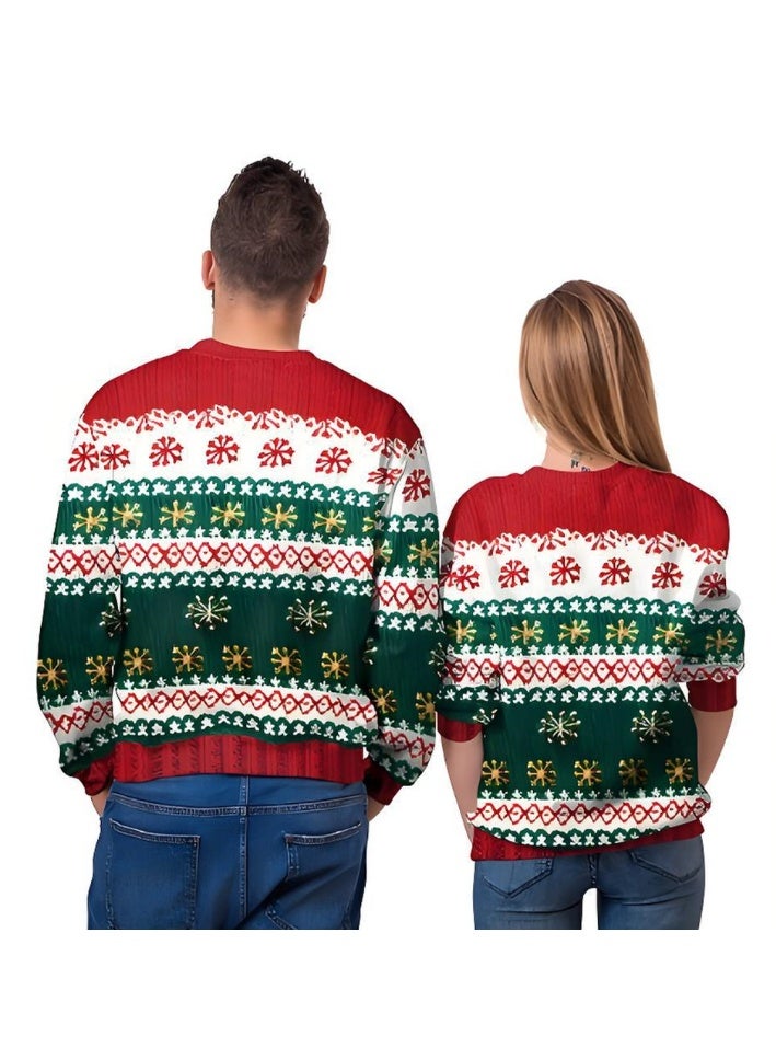 إسكدنيا جنس واحد عيد الميلاد القفز سترة مطبوعة سترة مضحكة الطباعة الرقمية سترة - Image 3