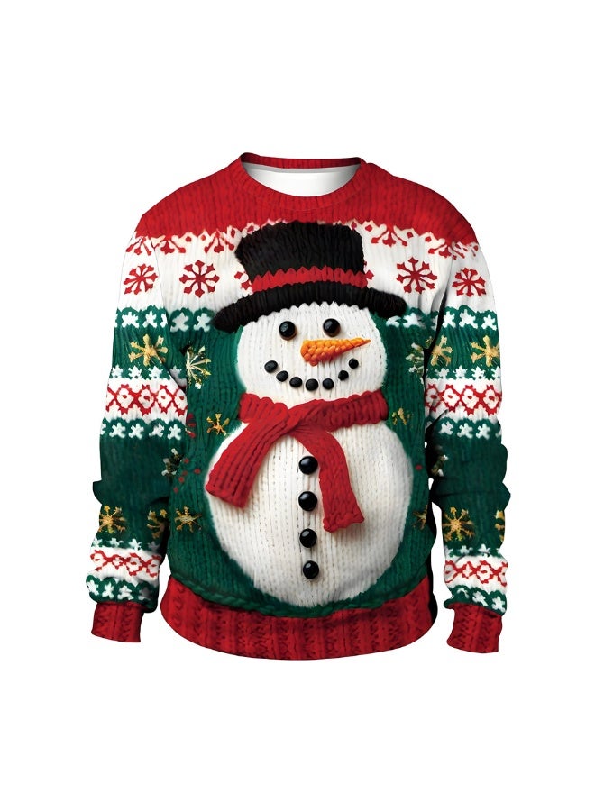 إسكدنيا جنس واحد عيد الميلاد القفز سترة مطبوعة سترة مضحكة الطباعة الرقمية سترة - Image 1