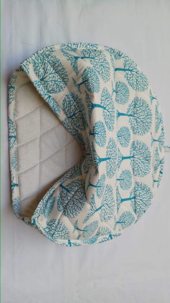 Malan Bai Mandala Tea Cozy Cover White Hand Block Winter Tea Cozy Cotton Tea Kettle Warmer Pot Cover Hot Coffee Cover Handamde Kitchen Décor Brand: Malan Bai - Image 2