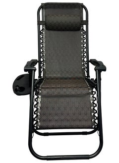 RENOVO 2 Piece Patio Chaise Lounges Chair gravity chair with adjustable backrest and footrest Sunlounger for Poolside Backyard and Beach  - Image 4
