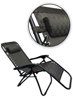 RENOVO 2 Piece Patio Chaise Lounges Chair gravity chair with adjustable backrest and footrest Sunlounger for Poolside Backyard and Beach  - Image 5