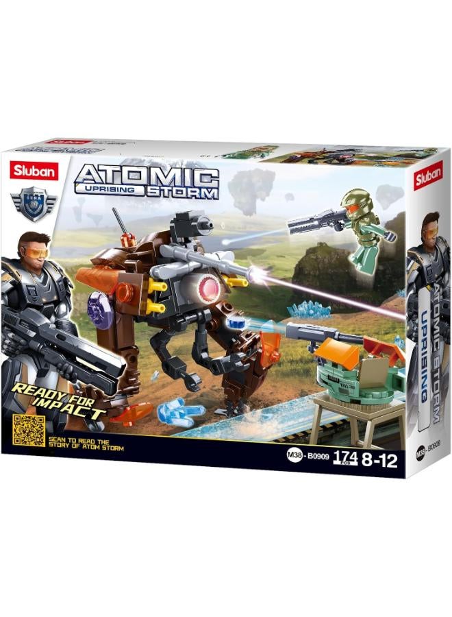 Sluban Atomic Storm(Uprising) Blocks-Patrol Robot 174Pcs 8+