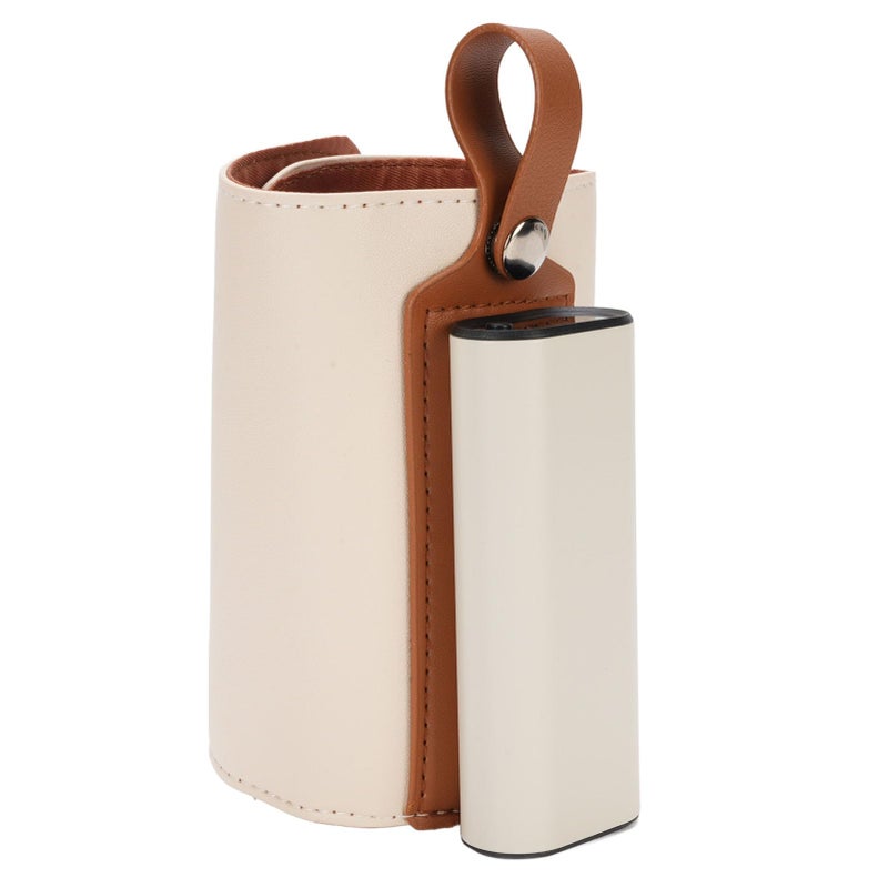 Portable USB Baby Bottle Warmer 21 Adjustable Temperature Settings Travel Pink PU Material - Image 2