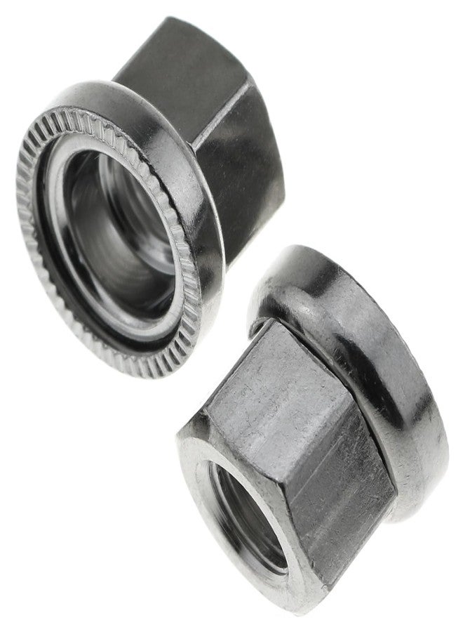 LUORNG 4PCS Silver M9 Bicycle Alloy Steel Hub Nut Front Axle Nut Flange Nut Bicycle DIY Modification Part for Fixing Bicycle Gears - Image 4