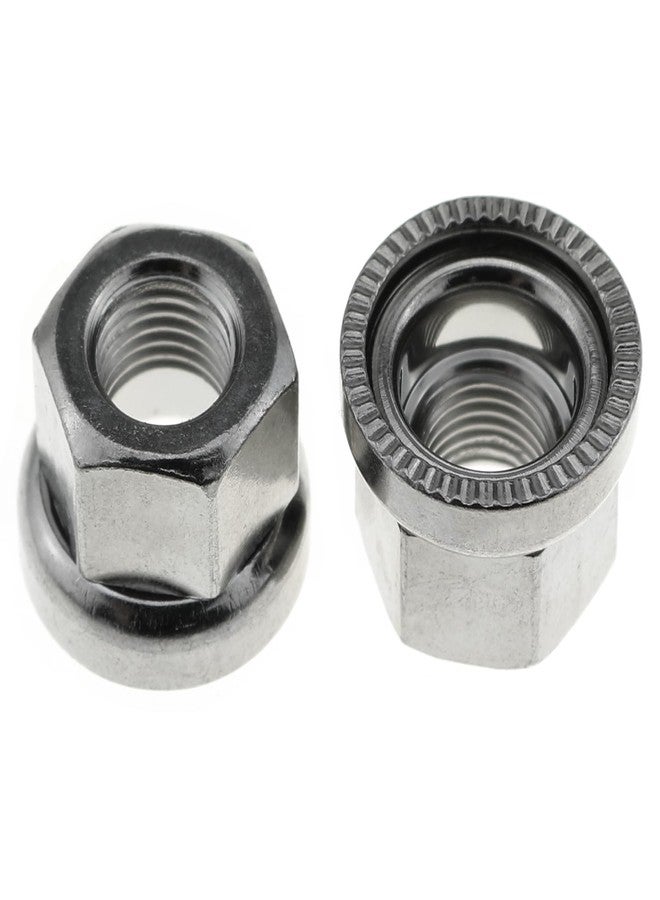 LUORNG 4PCS Silver M9 Bicycle Alloy Steel Hub Nut Front Axle Nut Flange Nut Bicycle DIY Modification Part for Fixing Bicycle Gears - Image 2