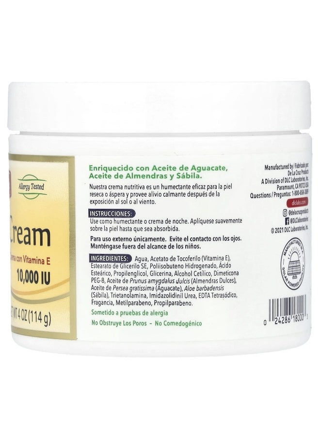De La Cruz De La Cruz, Vitamin E Cream, 10,000 IU, 4 oz (114 g)  - Image 2