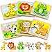 Benresive Wooden Toddler Puzzles 6pcs Animal Montessori Toys for 13 Year Old Boys Girls Learning Educational Preschool Toys Great Gifts for 1 2 3 Year Olds - Image 4