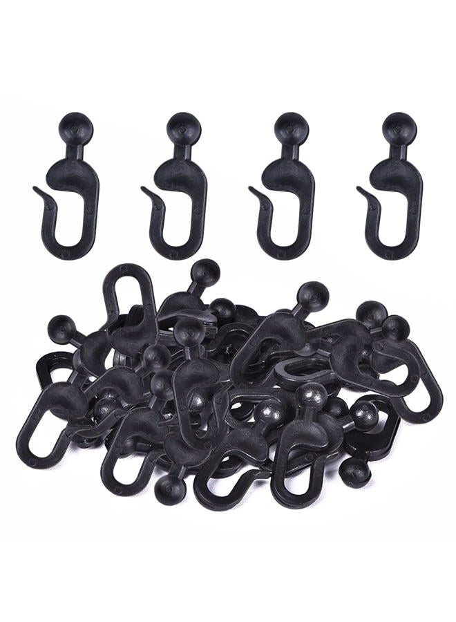 slashome 36 Pack Plastic Hooks for Mosquito Netting and Gazebo Curtains - Image 1