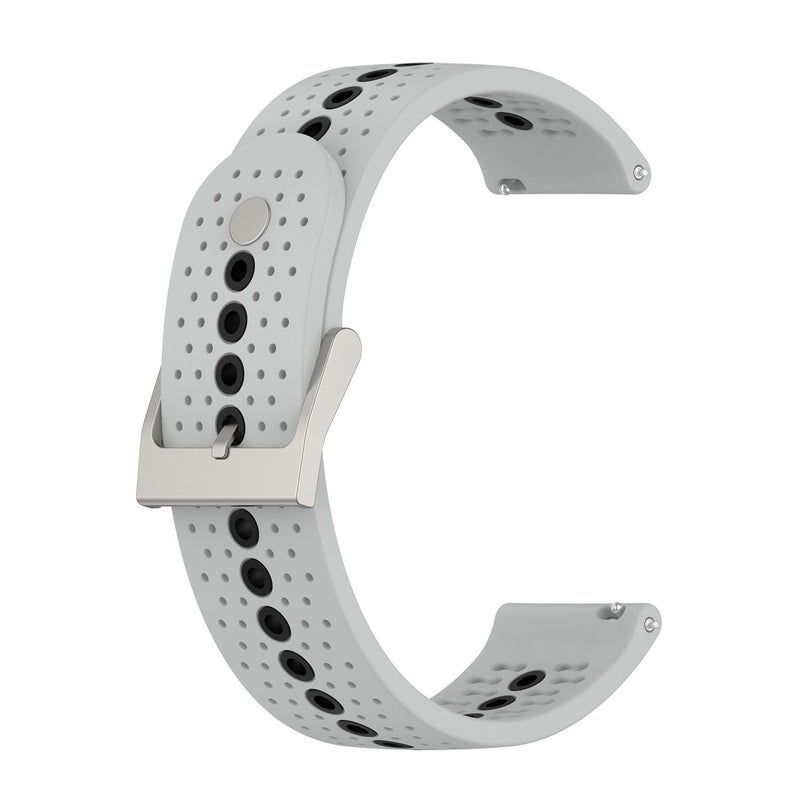S-TOP For Garmin Move 3 20mm Silicone Watch Band(Grey Black) - Image 1