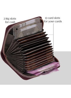 HORNBULL HORNBULL Dixon Brown RFID Blocking Leather Wallet for Men | Vertical Credit Debit Card Holder  - Image 4