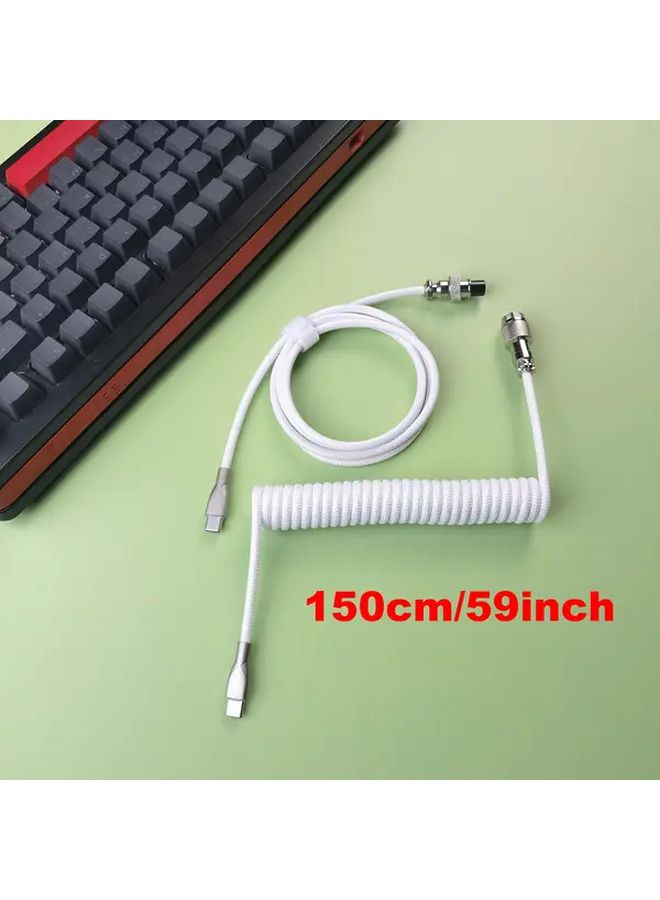 Heavy Duty Braided USB C to USB C Cable Fast Charging 10W Durable Black Color - Image 3