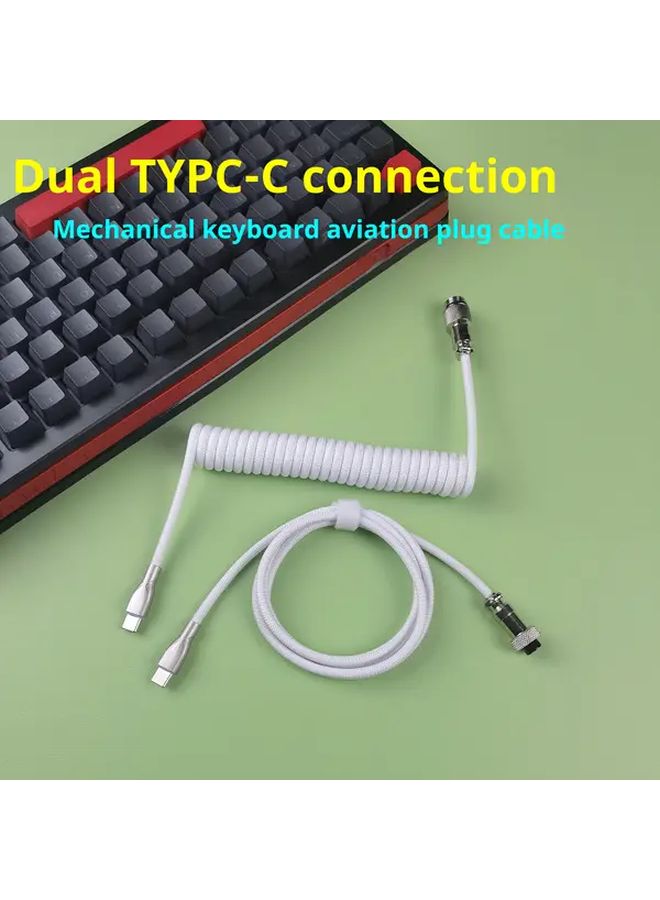 Heavy Duty Braided USB C to USB C Cable Fast Charging 10W Durable Black Color - Image 2