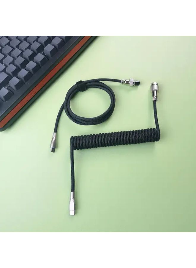 Heavy Duty Braided USB C to USB C Cable Fast Charging 10W Durable Black Color - Image 4