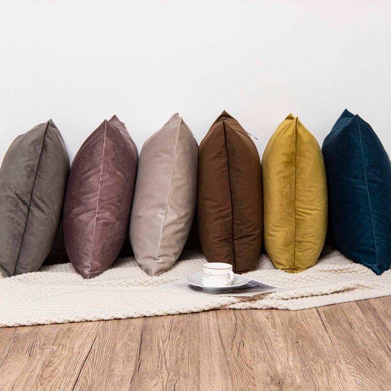 JUSPURBET Cloud Lumbar Velvet Throw Pillow Covers 16x24 inch Set of 2 for Living Room Couch Sofa Bedroom Decorative Rectangle Solid Soft Cushion Cases with Invisible Zipper - Image 5