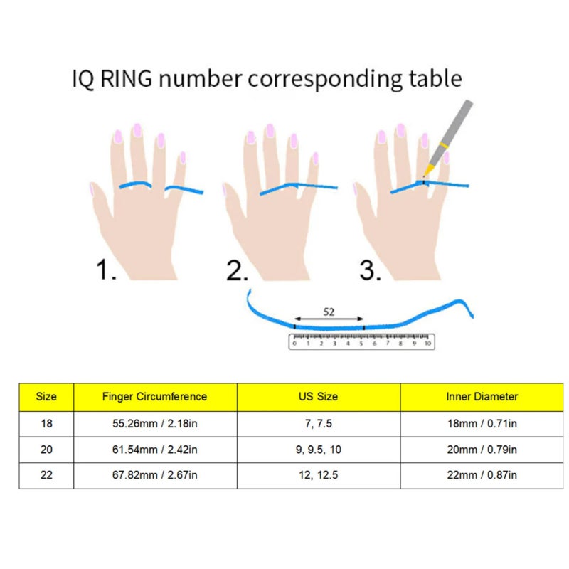 الخواتم الذكية للرعاية الصحية | الخاتم الرياضي | جهاز تتبع اللياقة البدنية | مراقبة النوم الذكية | مراقبة الخطوات ودرجة الحرارة الجسدية | التقاط الصور بالاهتزاز | ماءة حسب معيار IPX8 مع غاية شحن بسعة 350 مللي أمبير ساعة - Image 2