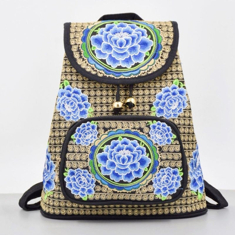 New Ethnic Style Bag Embroidered Small Backpack Yunnan Embroidered Bag Embroidered Backpack Women'S Bag Original Embroidered Bag - Image 1