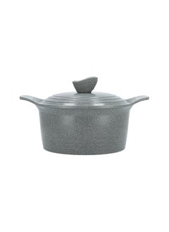 ALBERTO 7 Piece Ceramic Cookware Set Gray Marble Korean(20/24/28 24 cm)  - Image 4