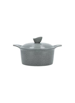 ALBERTO 7 Piece Ceramic Cookware Set Gray Marble Korean(20/24/28 24 cm)  - Image 5