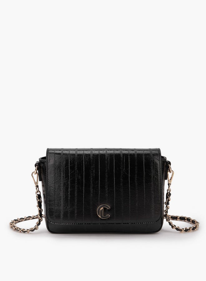 لو كونفورت حقيبة كروس بودي بنقوش مع إغلاق قلاب - Image 2