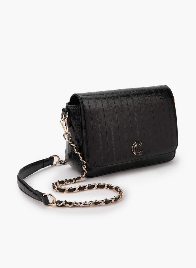 لو كونفورت حقيبة كروس بودي بنقوش مع إغلاق قلاب - Image 3