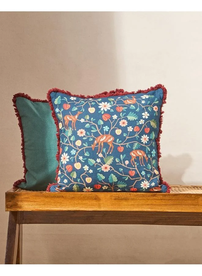 Chumbak Apple Orchards Cushion Cover, 16" | Kashmir Trails