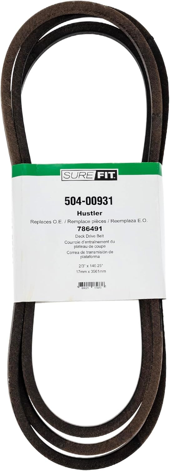 Surefit SureFit Deck Drive Belt Replacement for Hustler 786491 44 48 Cut Z Mini Z Super Z Lawn Mowers  - Image 1