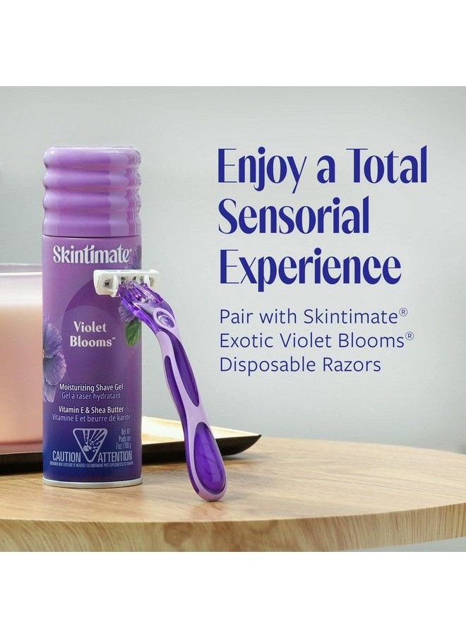 Skintimate - ® Exotic Violet Blooms® Disposable Razor (12 Ct.) - Image 1