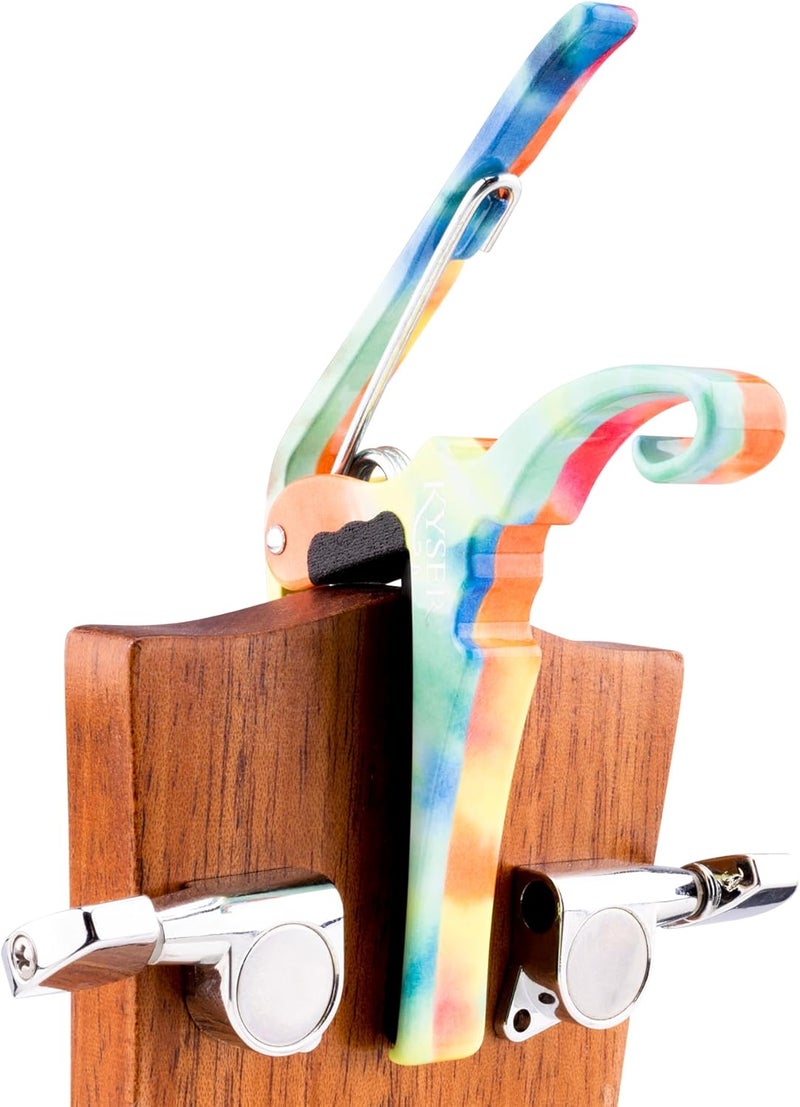 Kyser Quick-Change Guitar Capo for 6-string acoustic guitars, Tie-Dye, KG6TDA - Image 4