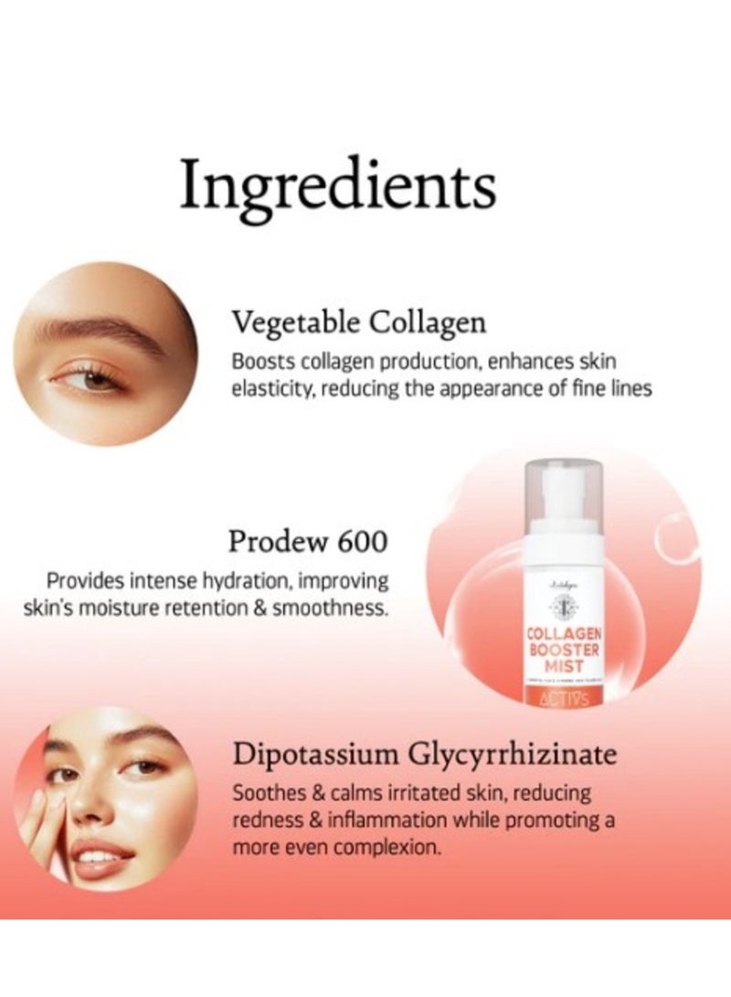 Indulgeo ESSENTIALS Indulgeo Collagen Booster Mist for Hydrated And Smooth Skin - 100Ml Facial Tonner 100% Organic - Image 3