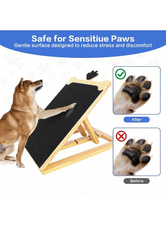 FL Falatier Dog Scratch Board for Nails, Adjustable Nail Filing Board with Mini Handheld Scratch Pad, Dog Nail File Alternative to Clippers and Grinders, Stress-Free at-Home Nail Care - Image 3