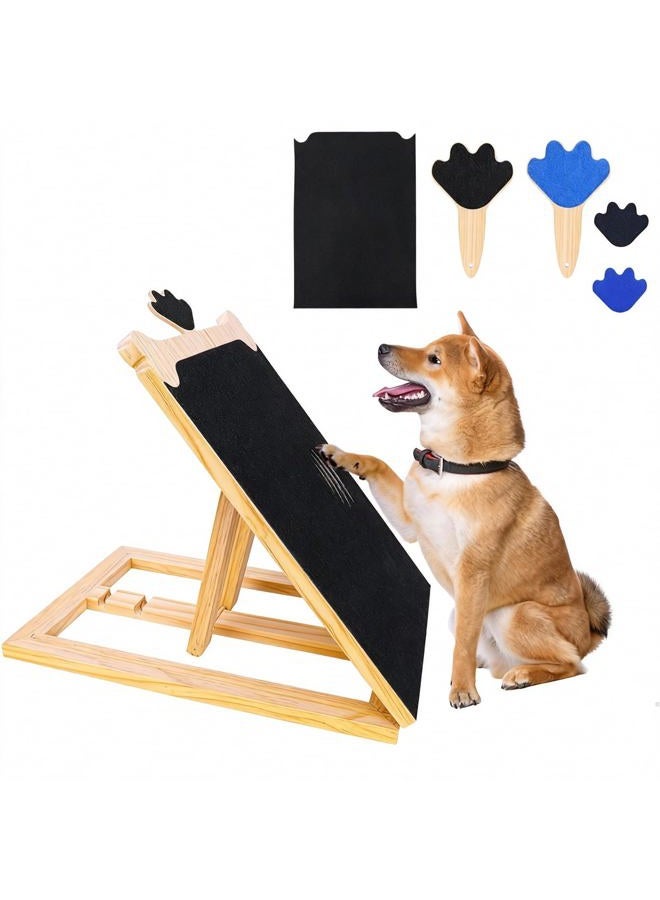 FL Falatier Dog Scratch Board for Nails, Adjustable Nail Filing Board with Mini Handheld Scratch Pad, Dog Nail File Alternative to Clippers and Grinders, Stress-Free at-Home Nail Care - Image 1