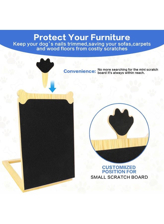 FL Falatier Dog Scratch Board for Nails, Adjustable Nail Filing Board with Mini Handheld Scratch Pad, Dog Nail File Alternative to Clippers and Grinders, Stress-Free at-Home Nail Care - Image 4