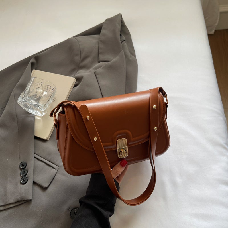 New Stylish Commuter Women'S Bag, New Simple Solid Color Elegant Single Shoulder Underarm Bag, Crossbody Bag For Women - Image 1