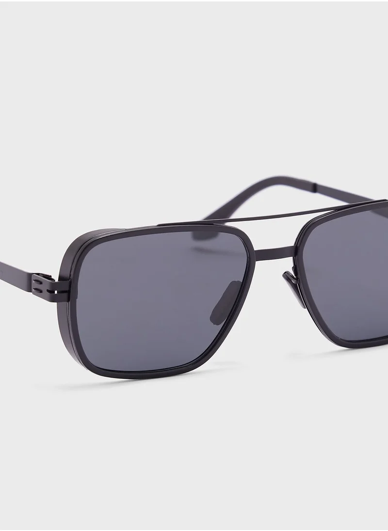 سفنتي فايف Rectengular Sunglasses