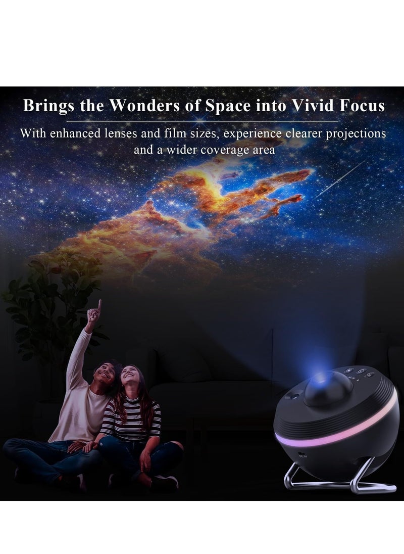 Star Projector | Premium Planetarium Galaxy Projector with 13 4K HD Films, Meteor Shower & 4 Color Effects | Adjustable Angle & Timer | Perfect for Kids, Adults, Bedroom Décor